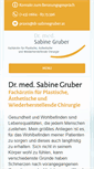 Mobile Screenshot of dr-sabinegruber.at